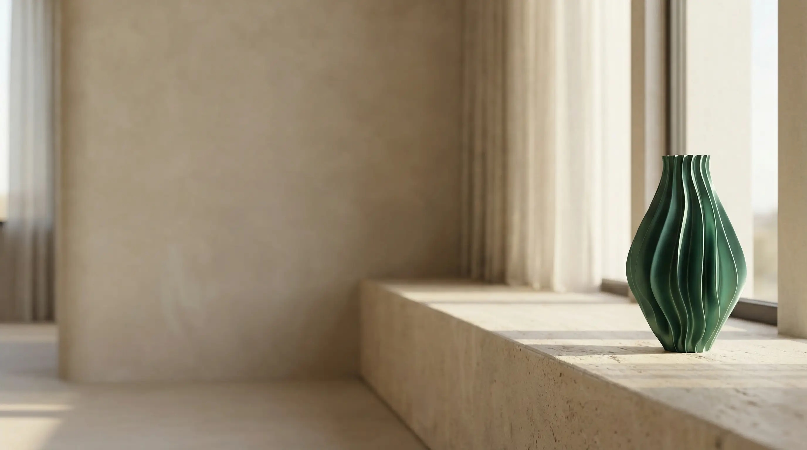 Obsidian Vaza. Obsidian donosi dubinu i sofisticiranost vulkanskog stakla u suvremeni dizajn. Ova 3D ispisana vaza s tamnim, elegantnim oblikom postaje izraziti fokus u svakom interijeru. Izrađena od održivog PLA materijala, Obsidian spaja dramatičnu estetiku s ekološkom sviješću.